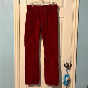 Levi’s Vibrant Red Corduroy Trousers